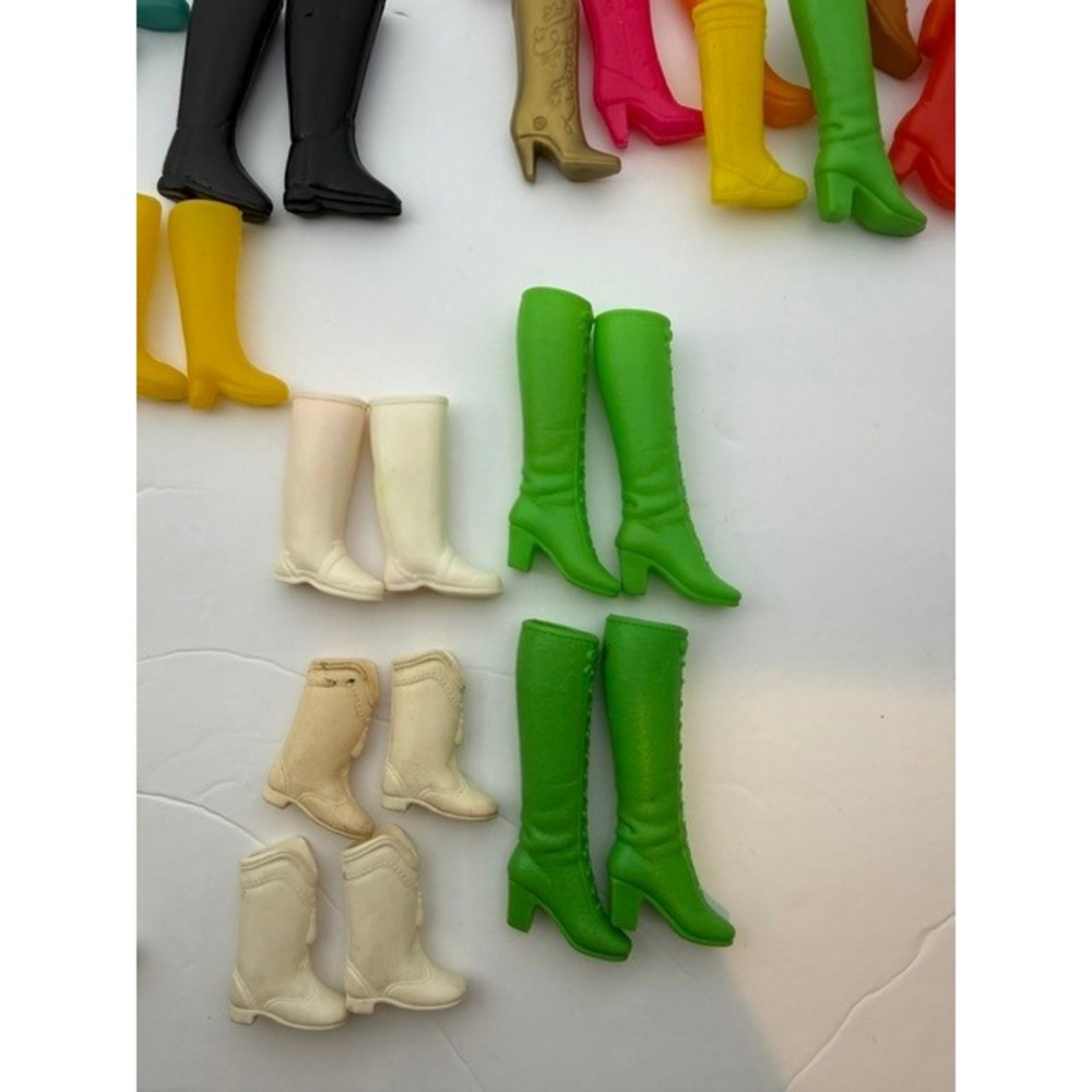 Vintage Fashion & Barbie Doll Boot Lot Mixed Colors Styles Go-Go Riding Fashion - Picture 6 of 9